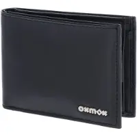 OXMOX Leder Geldbörse Leather RFID Protect Pocketbörse Pure 2.0 Metal Square Black schwarz