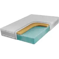 MKS Meble hygienisch Latexmatratze ROVO, gerollte Matratze H2, Matratze mit HR30-Schaumstoff, hypoallergen - SIVO - 200 x 200 cm
