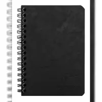 Clairefontaine 5x Spiralbuch Age Bag 9,5x14cm kariert 50 Blatt - Schwarz 785921C