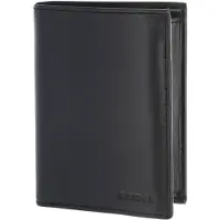 OXMOX Leder Geldbörse Leather RFID Protect Kombibörse Pure 2.0 Embossed Black schwarz