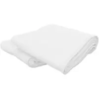 BETTWARENSHOP Piqué Baumwolldecke Tagesdecke 220x240 cm | weiss - weiß
