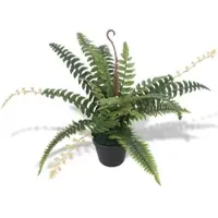 Furnicato Künstliche Farnpflanze mit Topf 50 cm Grün