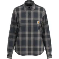 Carhartt Hamilton Flannel deep smoke blue (HV8) XS REG