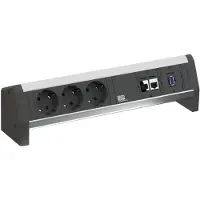 Bachmann DESK 3x Schutzkontakt, 2x CAT6, 1x USB 3.0