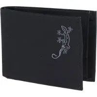 OXMOX Geldbörse New Cryptan RFID Protect Pocketbörse Lizard Print Grey Black schwarz