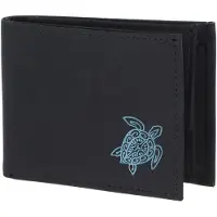 OXMOX Geldbörse New Cryptan RFID Protect Pocketbörse Turtle 2.0 Print Cyan Black schwarz