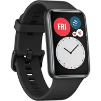 Huawei Damen Herren Smartwatch Smartwatch (1,75 Zoll, Android iOS), Watch Fit Active Schwarz mit 4,4 cm Fullview Display für Android und IOS
