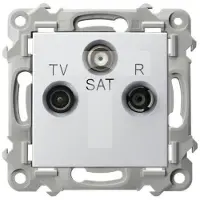Ospel RJV-SAT-Steckdose SZAFIR Weiß