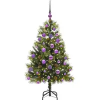 vidaXL Fedde (mit LEDs und lilafarbenen Bällen)