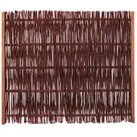 Tetzner & Jentzsch FUEGO Weidengeflechtzaun m. seitl. Rahmen 120 x 100 cm