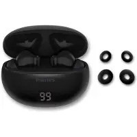 Philips TAT2520BK True Wireless In-Ear Bluetooth Ohrhörer mit Geräuschunterdrückung, Klaren Anrufen, Dynamischem Bass, IPX4, Lade-Case, Sport & Alltag