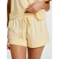 Hunkemoller Jersey-Shorts Essential Gelb