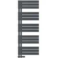 Emke Badheizkörper 130x50cm 695W Anthrazit Handtuchwärmer für Badezimmer Handtuchtrockner