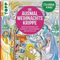 Frech Colorful Christmas - Die Ausmal-Weihnachtskrippe (Adventskalender)