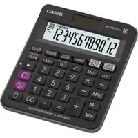 Casio Taschenrechner MJ 120D Plus, MwSt-Berechnung, 12-stelliges LC-Display, Solar- & Batteriebetrieb