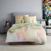 Fleuresse Mako-Satin Bettwäsche Bed Art S Almada multicolor 200x220 cm + 2x 80x80 cm - bunt