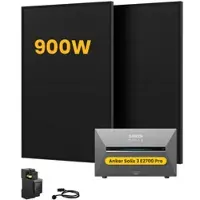 Anker SOLIX Solarbank 3 E2700 Pro, mit 2 x 450W Bifaziale Solarmodule, by Powerness - 2.7kWh / 1 x Smart Meter / Standardversand