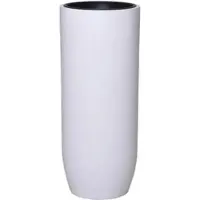 VIVANNO Bodenvase Solerio 33 cm x 33 cm x 80 cm Weiß