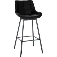 CLP Barhocker Weston Schwenkbar schwarz/Kunstleder