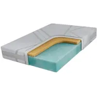 MKS Meble hygienisch Latexmatratze ROVO, gerollte Matratze H2, Matratze mit HR30-Schaumstoff, hypoallergen - LUX - 140 x 200 cm