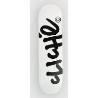 Cliché Handwritten 8.25" Skateboard Deck white / black Gr. Uni