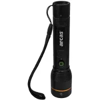 Arcas Taschenlampe LED Rech. 10w+Powerbank