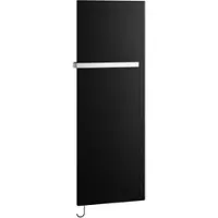 Kermi Pateo-E Handtucherwärmer, schwarz, 1525 x 500 x 66 mm, rechts, 280 W, IPX4