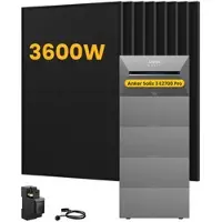 Anker SOLIX Solarbank 3 E2700 Pro Solaranlage, mit 8 x 450W Bifazialen Solarmodulen, by Powerness - 13.5kWh / 1 x Smart Meter / Standardversand