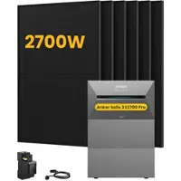 Anker SOLIX Solarbank 3 E2700 Pro Solaranlage, mit 6 x 455W Bifazialen Solarmodulen, by Powerness - 8.1kWh / 5 x Smart Plug / Standardversand
