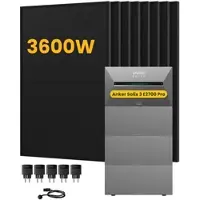 Anker SOLIX Solarbank 3 E2700 Pro Solaranlage, mit 8 x 455W Bifazialen Solarmodulen, by Powerness - 10.8kWh / 5 x Smart Plug / Selbstabholung