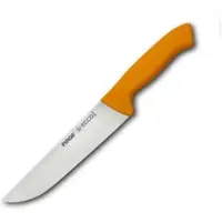 Pirge Ecco Metzgermesser 19 cm Gelb Schlachtermesser - Fleischermesser - Stechmesser - Exzellenter Schärfe Metzgermesser