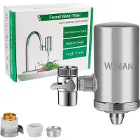 Merkloos Wasserablauffilter, 2 einstellbare Wasserablaufmodi, 360 Grad drehbar, herausnehmbares Filterelement, mit 3 Anschlussgrößen für 15-23 mm Wasserhähne