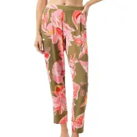 Mey Nachtmode Pyjamahose Flower Whirl | Grösse: S | Farbe: Grün/Print