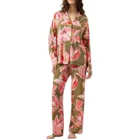 Mey Nachtmode Pyjama Flower Whirl | Grösse: L | Farbe: Grün/Print