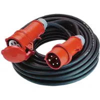 Bachmann Extension 5G1,5mm² schwarz, H07RN-F CEE 16A rot 400V, 5 m
