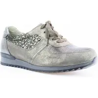 Waldlaufer Glitter peltro Sneaker Grau in Gr. 37.5