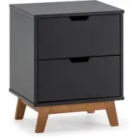 VS VENTA-STOCK NACHTTISCH Mirada 2 Schubladen Anthrazit