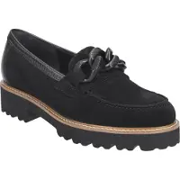 Gabor Slipper & Mokassin 240.17, Rauleder, Schwarz, Damen