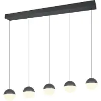 Valotorni Leuchten Hängelampe Senta, schwarz, für Wohn- / Esszimmer, Kunststoff, Modern, Pendelleuchte