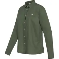 U.s. polo assn. Damen Leinenshirt P045 in Olive | Gr.: L