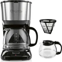DS Produkte Barista Filterkaffeemaschine - Glaskanne, Digitaldisplay, Timer, Permanentfilter