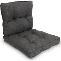 Beautissu Outdoor Loungekissen Beauflair, 60x40cm, 60x60cm, Graphitgrau