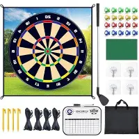 Famanu Trainingsmat Golf 180 x 180 cm - Multifunktionale Golfspeelmat für Innen und Außen