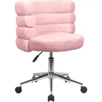 SVITA CLOUD Schreibtischstuhl Bürostuhl höhenverstellbar mit Rollen Rosa