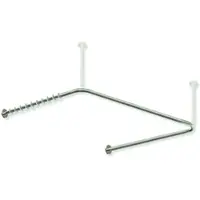 Hewi Vorhangstange des Systems 900, Edelstahl, PVD, Achsmaß 1187 x 1175 x 1187 mm, kürzbar, D: 25 mm, mit 34 Vorhangringen aus POM, in Farbe CK (Messing glänzend)
