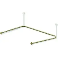 Hewi System 900 Vorhangstange, Edelstahl PVD, 1187x1175x1187 mm