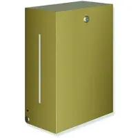 Hewi Papierhandtuchspender System 900, PVD gold gebürstet, 260x350x140 mm, Edelstahl, für Papierhandtücher 235-250 mm Breite