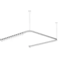 Hewi System 900 Vorhangstange, suizidhemmend, Edelstahl, 1000 x 975 mm