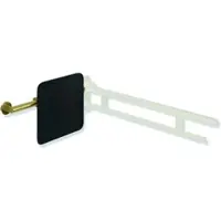 Hewi Rückensstütze System 900, PVD-beschichtet, schwarz, Achsmaß verstellbar 564-664 mm, Tiefe 150 mm, einseitig Wandmontage mit Rosetten (rechts), Design (A) (links)