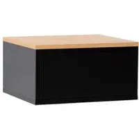 VS VENTA-STOCK NACHTTISCH schwebende Desi Schwarz/Eiche